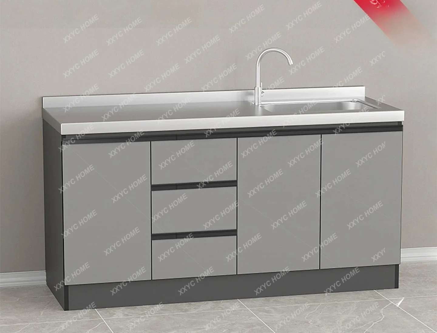 Stainless steel cabinets, simple storage, stove cabinets, integrated household economical kitchen cupboards
Stainless steel cabinets, simple storage, stove cabinets, integrated household economical kitchen cupboards