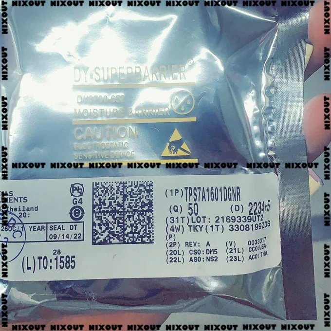 10 шт./партия TPS7A1601DGNR TPS7A1601 TPS7A1601DGN PTYQ MSOP8 просим 100% оригинальные аутентичные можем предоставить оригинальные фотографии
10 шт./партия TPS7A1601DGNR TPS7A1601 TPS7A1601DGN PTYQ MSOP8 просим 100% оригинальные аутентичные можем предоставить оригинальные фотографии