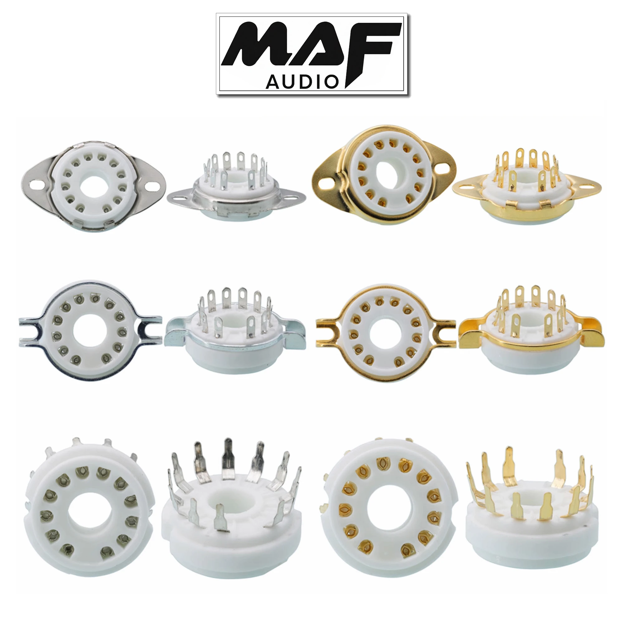 10PCS 12pin Ceramic Tube Socket Valve Base for 9MN8 8AC9 50CA10 Vintage Audio Amplifier DIY Kits Chassis Mount PCB
10PCS 12pin Ceramic Tube Socket Valve Base for 9MN8 8AC9 50CA10 Vintage Audio Amplifier DIY Kits Chassis Mount PCB