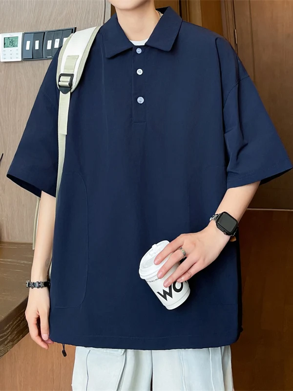 Summer Trendy ort Sve irt Men's Pure Color T-irt Youth Versatile Five-Quarter Sve Top Loose Fit Casual Wear
Summer Trendy ort Sve irt Men's Pure Color T-irt Youth Versatile Five-Quarter Sve Top Loose Fit Casual Wear