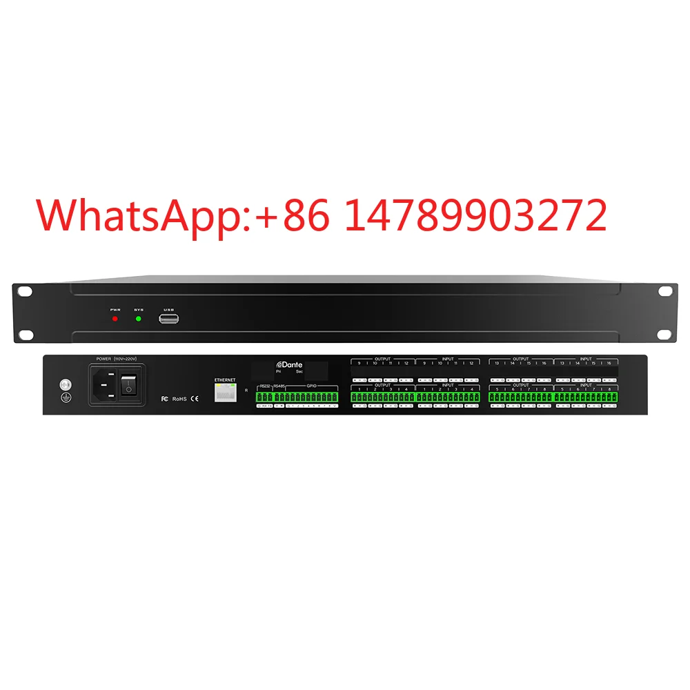 16x16 Digital Matrix 48kHz XLR Interface Metal Case Stage Conference Audio Gear
16x16 Digital Matrix 48kHz XLR Interface Metal Case Stage Conference Audio Gear