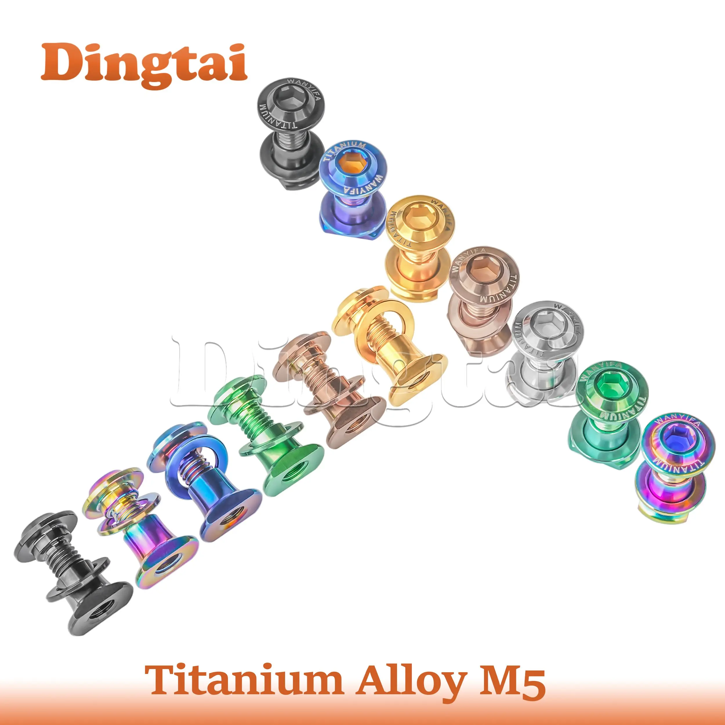 Dingtai Titanium M5 Ti Bolts C Caliper Brake Shoes For Bike Cycling Brake Pad bolts Parts
Dingtai Titanium M5 Ti Bolts C Caliper Brake Shoes For Bike Cycling Brake Pad bolts Parts
