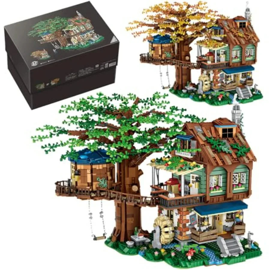 Mini Blocks Tree House Building Kit 4761PCS Idea Forest House Building Blocks Set DIY Mini Bricks Street View House Constructio
Mini Blocks Tree House Building Kit 4761PCS Idea Forest House Building Blocks Set DIY Mini Bricks Street View House Constructio