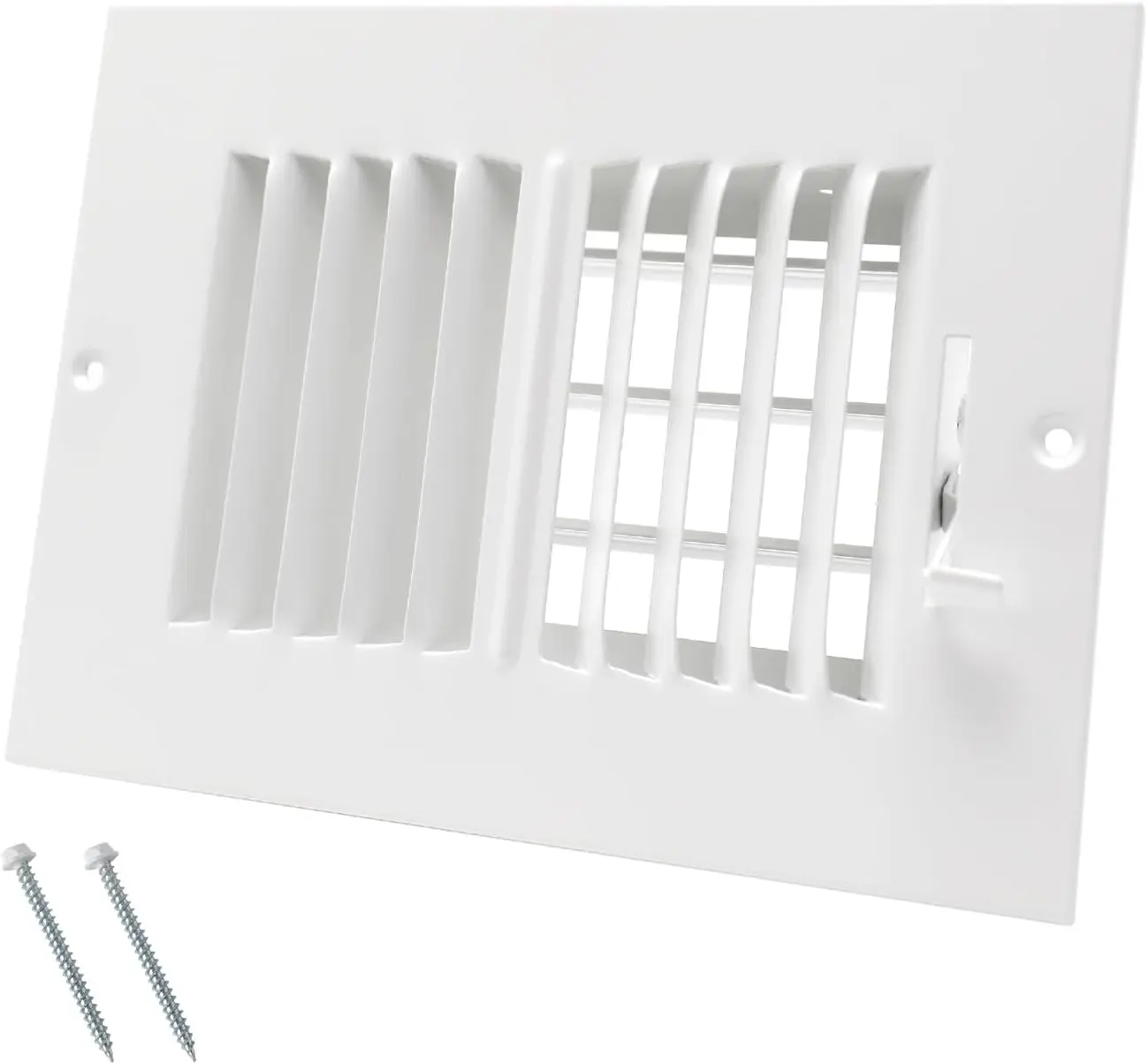 6x4 Inch Air Vent Cover for Wall/Ceiling - High Airflow, Adjustable 2-Way Steel Register, 7.75x5.75 Inch Overall
6x4 Inch Air Vent Cover for Wall/Ceiling - High Airflow, Adjustable 2-Way Steel Register, 7.75x5.75 Inch Overall