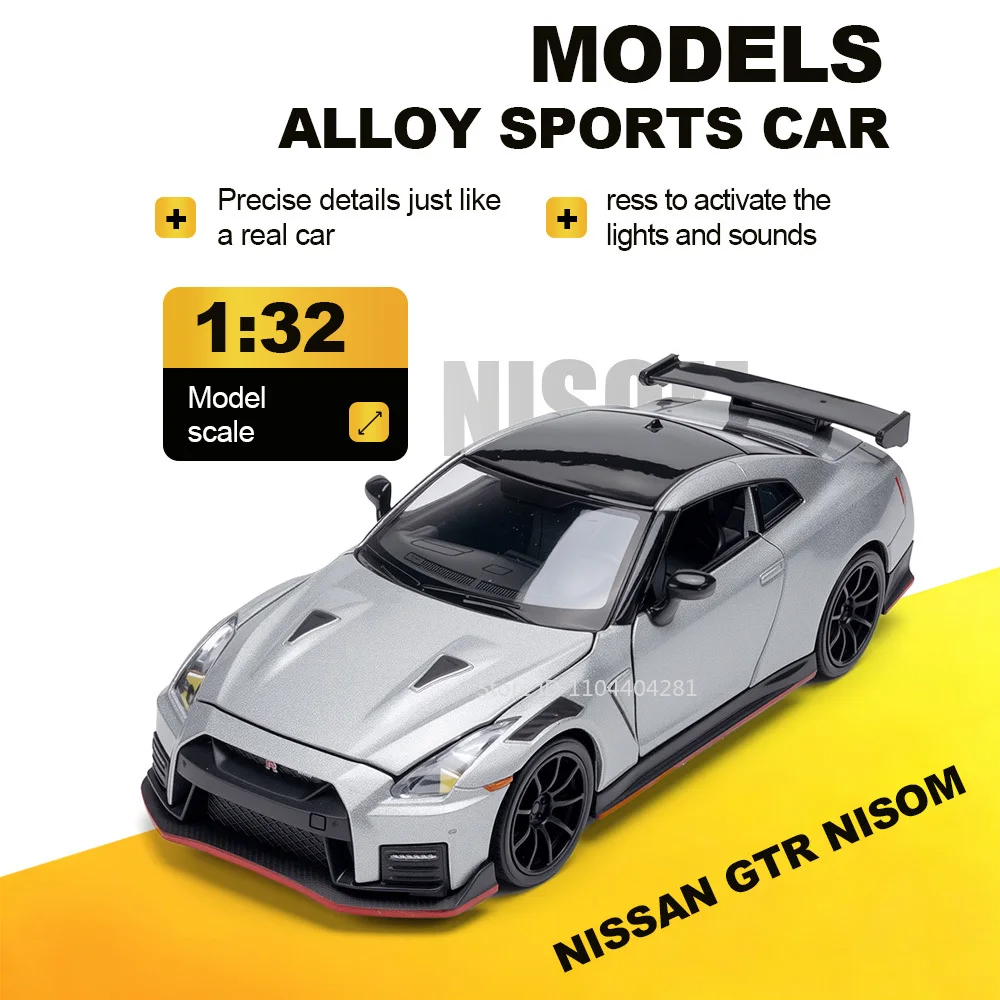 1:32 NISSAN GTR NISOM BMW M8 GTE Miniature Model Toys Alloy Diecast Car Sound Light Pull Back Vehices Collectible Ornament Gifts
1:32 NISSAN GTR NISOM BMW M8 GTE Miniature Model Toys Alloy Diecast Car Sound Light Pull Back Vehices Collectible Ornament Gifts