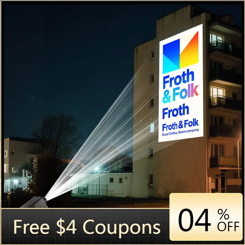 STLF Wall logo Gobo Projector Outdoor Waterproof IP67 200W/300W/600W High Power Projection Lamp Customized LED Advertising Light
STLF Wall logo Gobo Projector Outdoor Waterproof IP67 200W/300W/600W High Power Projection Lamp Customized LED Advertising Light