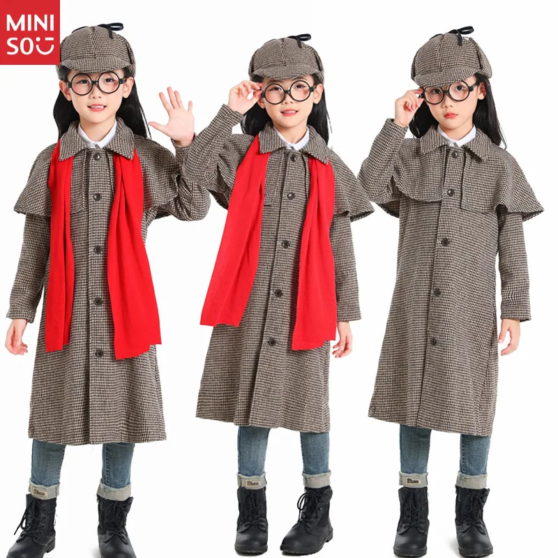 Sherlock Holmes Detective Costume, British Plaid Suit Kids Adults
Sherlock Holmes Detective Costume, British Plaid Suit Kids Adults