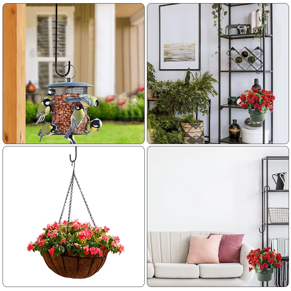 6pcs Hanging Hooks Metal Plant Hooks Outdoor Garden Flowerpot Bird Feeder Extension Bracket Hangers Storage Organizer
6pcs Hanging Hooks Metal Plant Hooks Outdoor Garden Flowerpot Bird Feeder Extension Bracket Hangers Storage Organizer