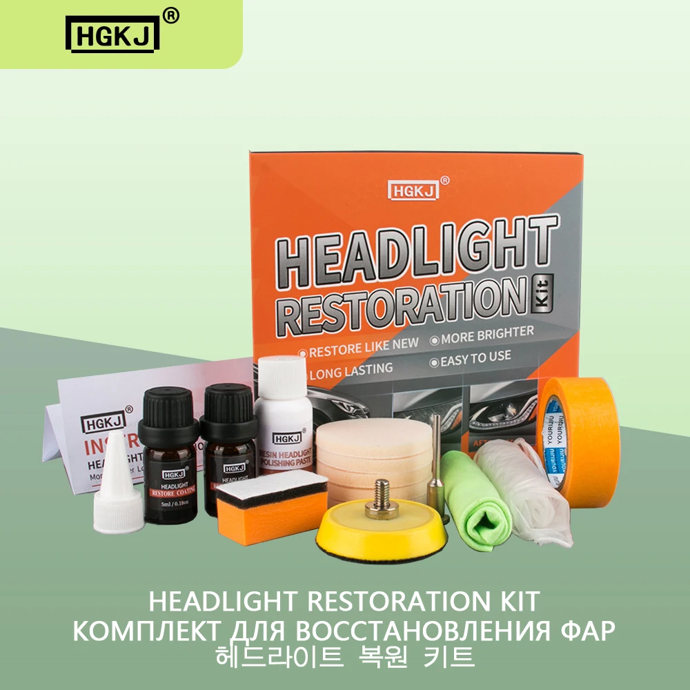 Car HeadLight Restoration Polish Kit Car Accessories Anti-Scratch Oxidation Liquid Long Lasting Protection Remove Fog Fading
Car HeadLight Restoration Polish Kit Car Accessories Anti-Scratch Oxidation Liquid Long Lasting Protection Remove Fog Fading