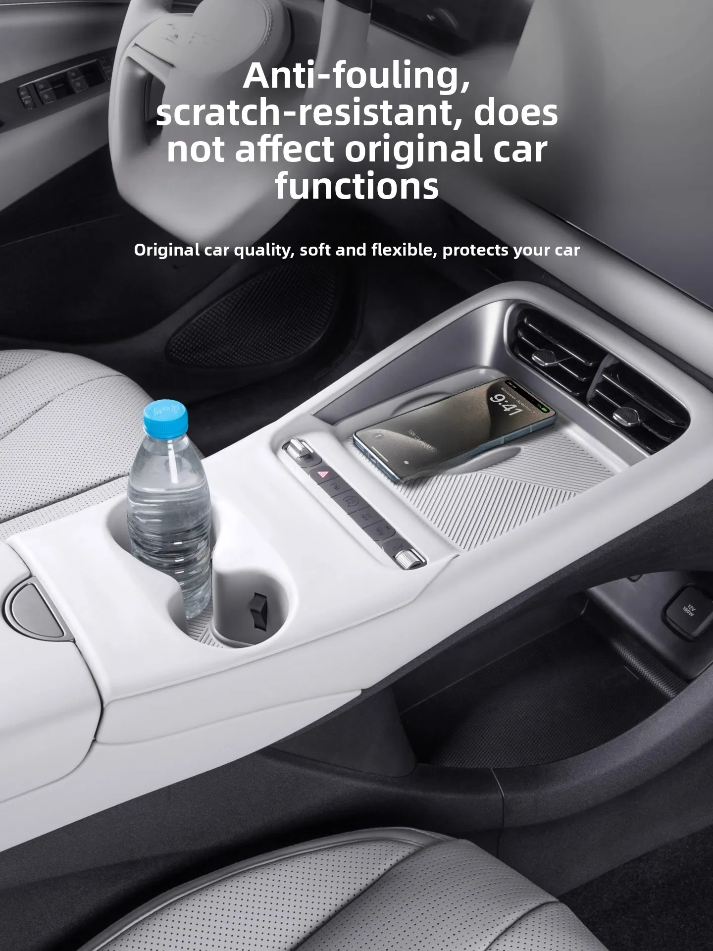 Benzhihai силиконовые аксессуары для салона автомобиля, беспроводная зарядная панель, держатель для чашки, защитный чехол для BYD Sea Lion 06 DMI EV
Benzhihai силиконовые аксессуары для салона автомобиля, беспроводная зарядная панель, держатель для чашки, защитный чехол для BYD Sea Lion 06 DMI EV