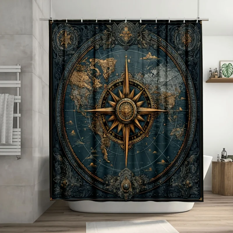 Luxury Vintage Steampunk Globe Compass Shower Curtain Bath Decor Nautical Ocean Map Bathroom Home Accessories 180x180cm
Luxury Vintage Steampunk Globe Compass Shower Curtain Bath Decor Nautical Ocean Map Bathroom Home Accessories 180x180cm