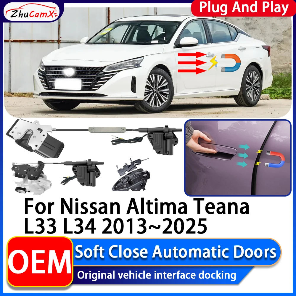 OEM Electric Suction Power Soft Close Car Door Automatic Door Closing System For Nissan Altima Teana L33 L34 2013~2025
OEM Electric Suction Power Soft Close Car Door Automatic Door Closing System For Nissan Altima Teana L33 L34 2013~2025