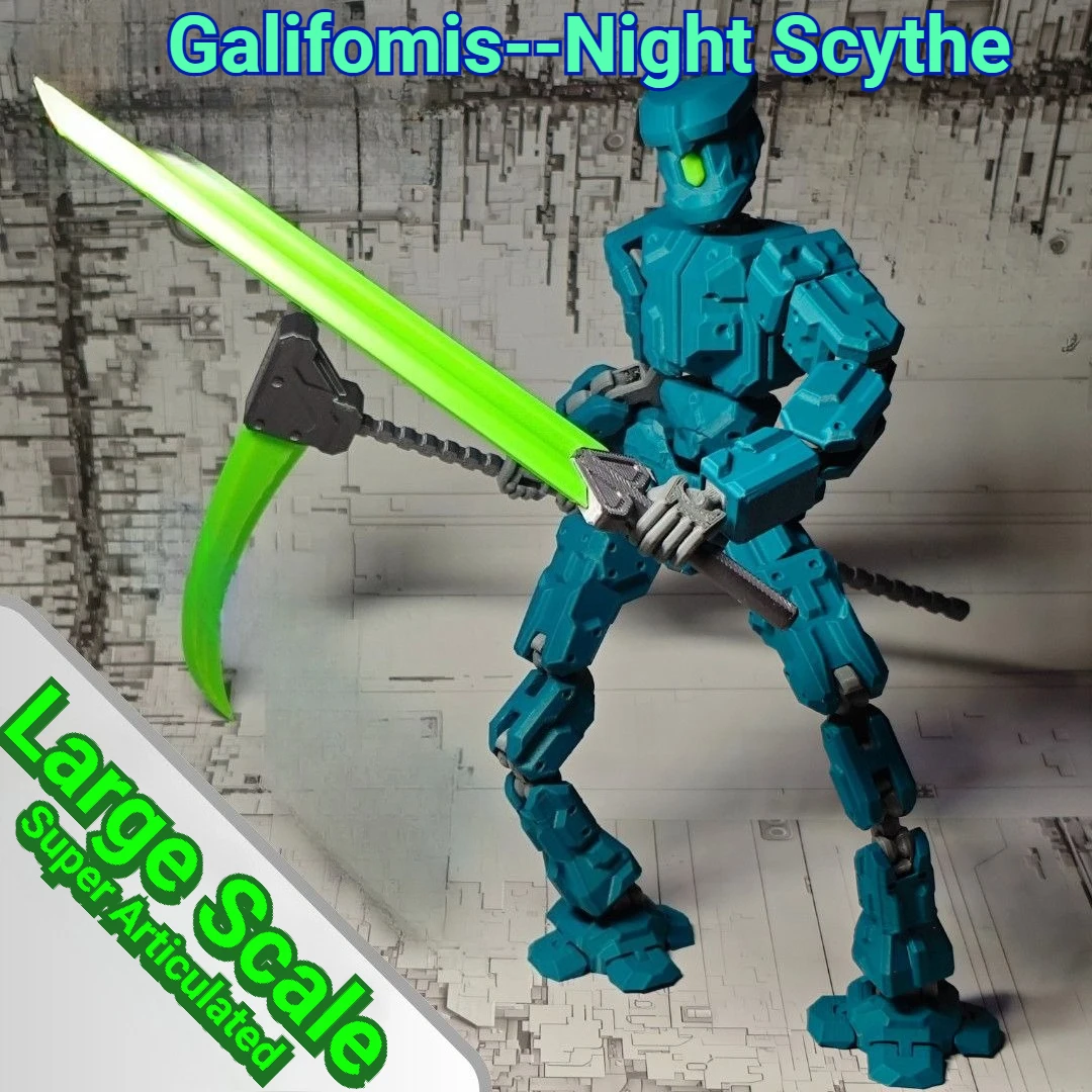 Суперподвижная 3D-печатная модель Night Reaper Warrior Dummy13, очень большая модель героического меха
Суперподвижная 3D-печатная модель Night Reaper Warrior Dummy13, очень большая модель героического меха