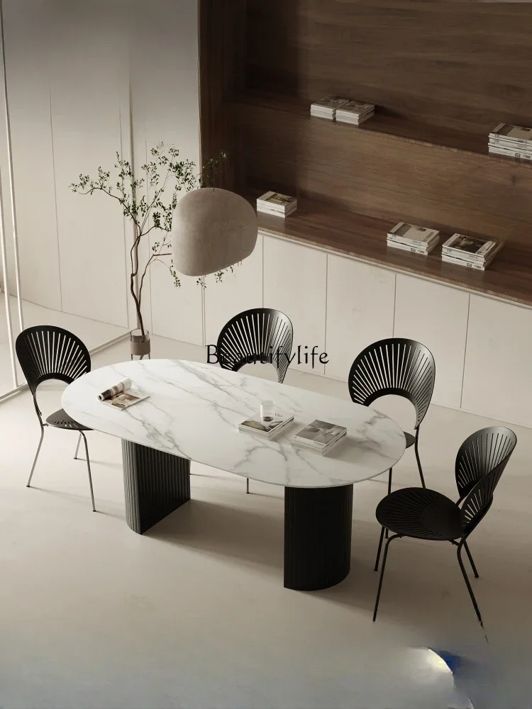2024 new dining table light luxury modern simple high-end rock slab dining table
2024 new dining table light luxury modern simple high-end rock slab dining table