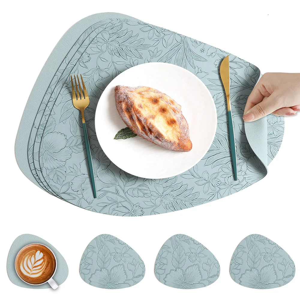 Leather Teardrop Placemat with Carved Pattern – Waterproof & Oil-Proof Heat-Resistant Pad for Hot Dishes, Ideal for Hotel
Leather Teardrop Placemat with Carved Pattern – Waterproof & Oil-Proof Heat-Resistant Pad for Hot Dishes, Ideal for Hotel