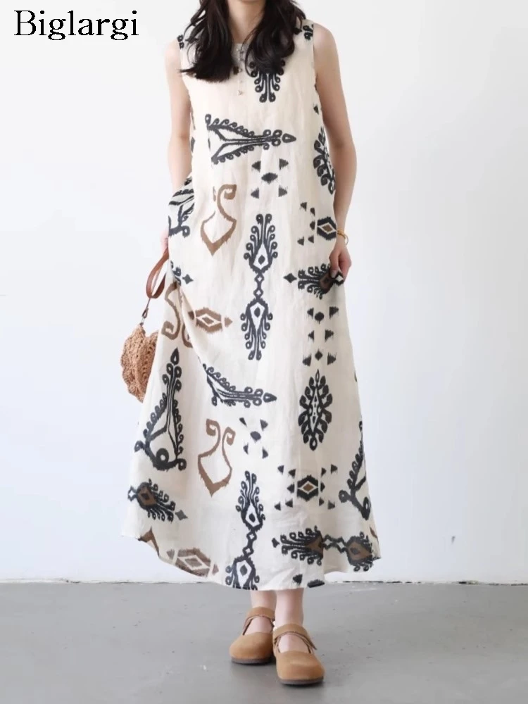 Oversized Summer Sleeveless Dress Women Irregular Geometric Print Fashion Ladies Dresses Loose Casual Ruffle Woman A-Line Dress
Oversized Summer Sleeveless Dress Women Irregular Geometric Print Fashion Ladies Dresses Loose Casual Ruffle Woman A-Line Dress