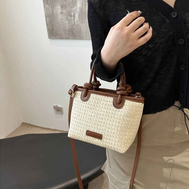 New Straw Woven Crossbody Bags For Women Summer Vacation Bucket Shoulder Bags Summer Seaside Beach Handbags
New Straw Woven Crossbody Bags For Women Summer Vacation Bucket Shoulder Bags Summer Seaside Beach Handbags