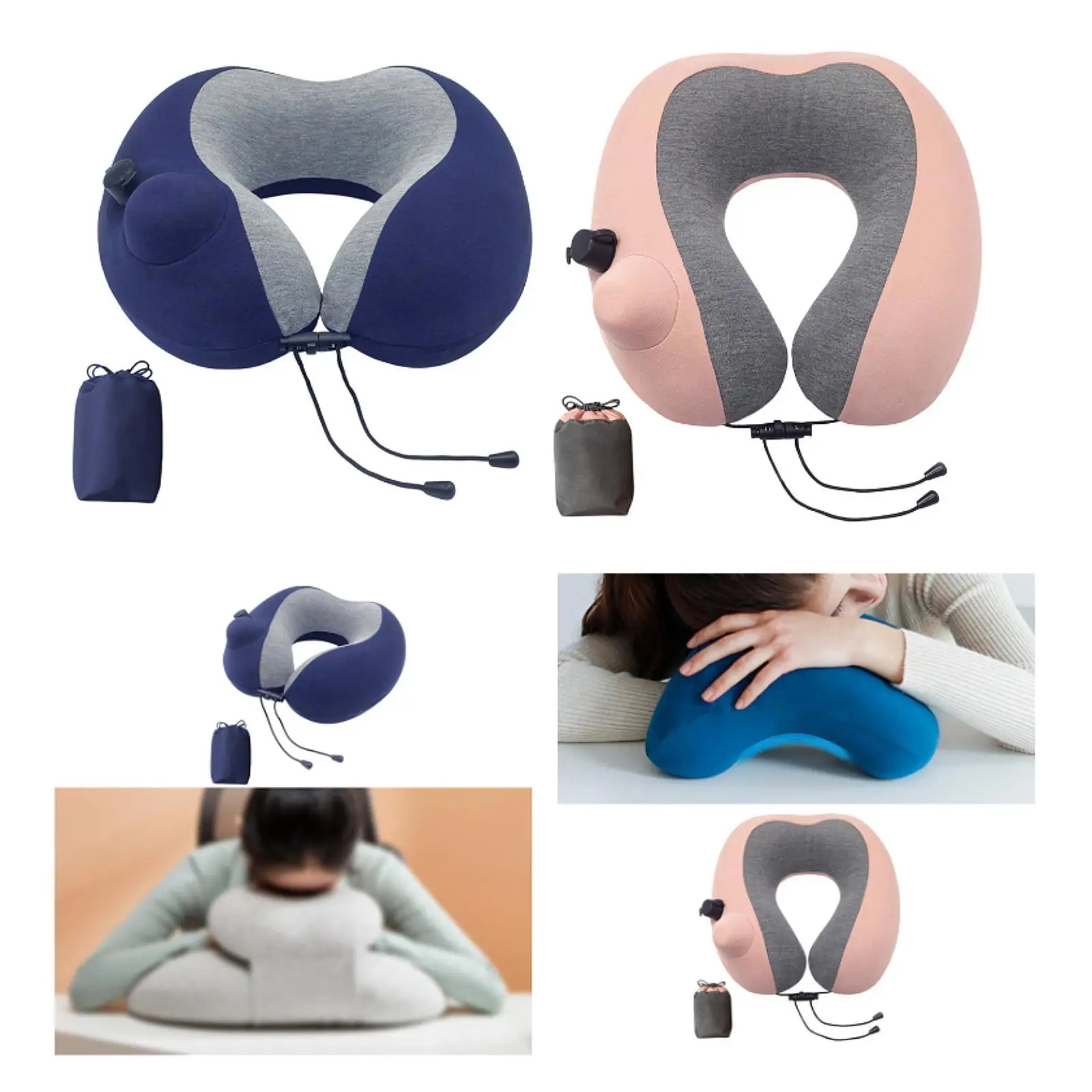 Inflatable Travel Pillow 11.81inchx11.42inchx3.94inch Ergonomic Soft Comfortable Driving Reading for Train Chair Office Airplane
Inflatable Travel Pillow 11.81inchx11.42inchx3.94inch Ergonomic Soft Comfortable Driving Reading for Train Chair Office Airplane
