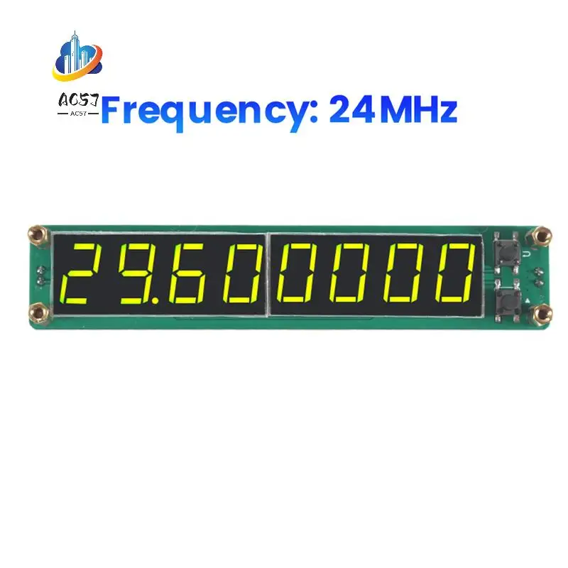 AC57-Frequency Meter Module PLJ-8LED-R Frequency Display Measurement 0.1Mhz-2400Mhz Frequency Display Component Module
AC57-Frequency Meter Module PLJ-8LED-R Frequency Display Measurement 0.1Mhz-2400Mhz Frequency Display Component Module