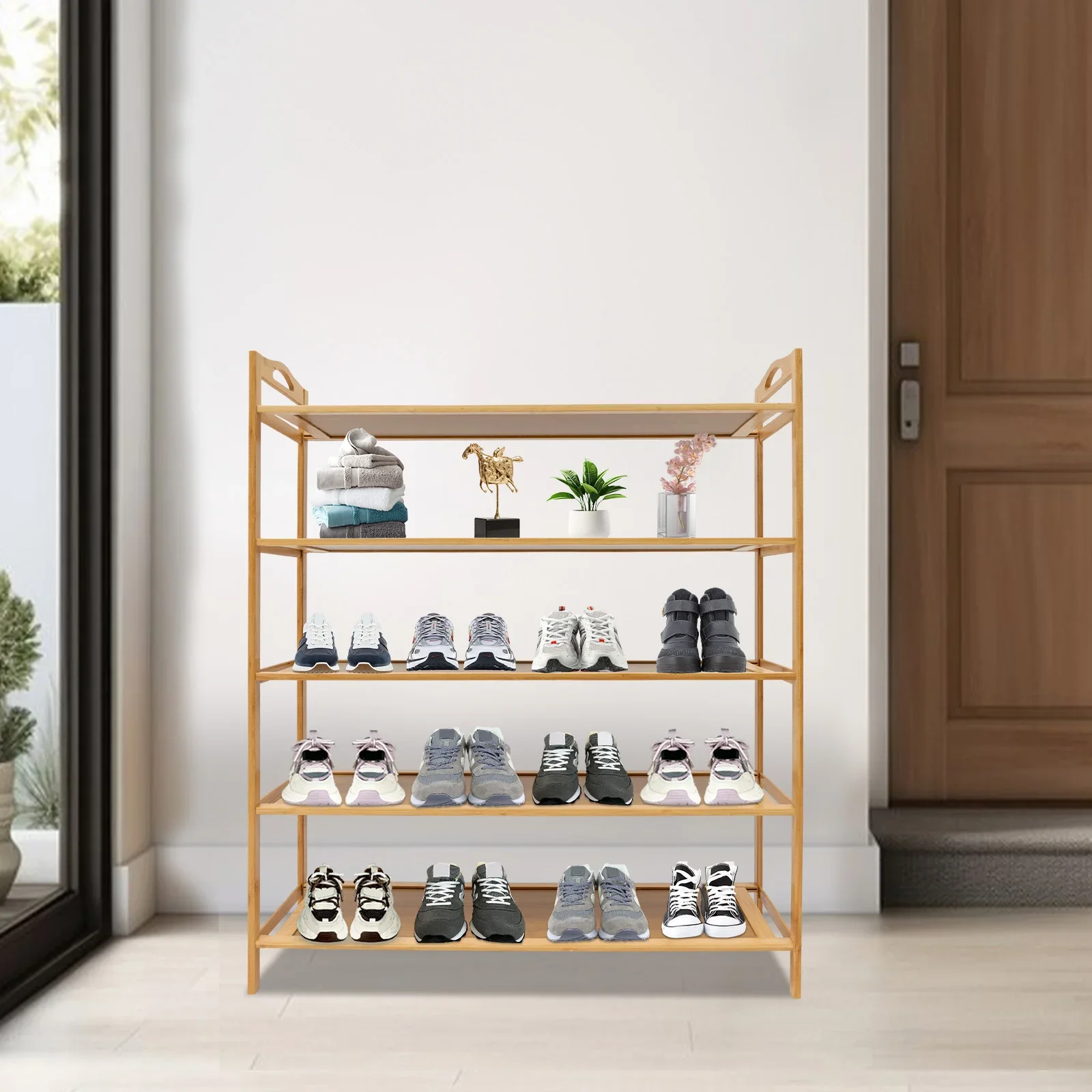 NEW 5Tier Shoe Storage Organizer with Adjustable Height, Entryway Shoe Shelf for Entranceways, Living Rooms, Bedrooms, Balconies
NEW 5Tier Shoe Storage Organizer with Adjustable Height, Entryway Shoe Shelf for Entranceways, Living Rooms, Bedrooms, Balconies