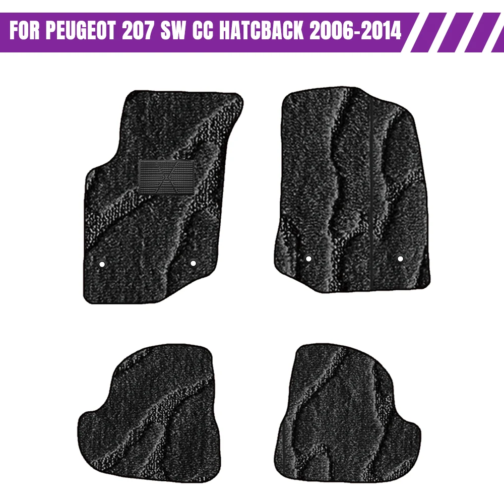 Car Floor Mats Waterproof Non-Slip Car-Specific Fit Car Mats For Peugeot 207 SW CC hatcback 2006–2014 Interior Accessories 
Car Floor Mats Waterproof Non-Slip Car-Specific Fit Car Mats For Peugeot 207 SW CC hatcback 2006–2014 Interior Accessories