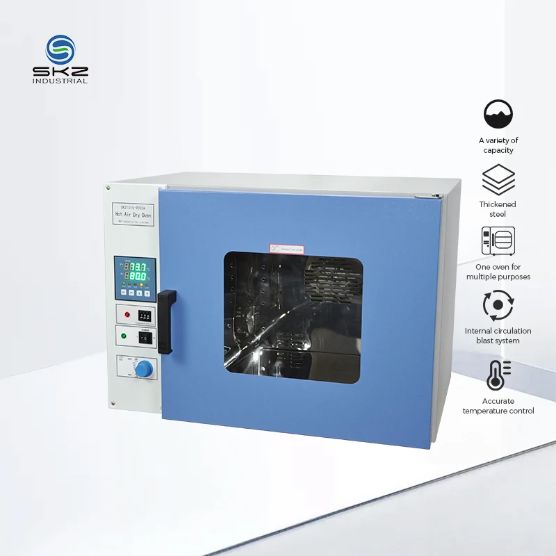 SKZ1015A 250 Degree Drying Oven/Hot Air Sterilizing Oven(Forced Convection) with Stainless Steel in Laboratories
SKZ1015A 250 Degree Drying Oven/Hot Air Sterilizing Oven(Forced Convection) with Stainless Steel in Laboratories