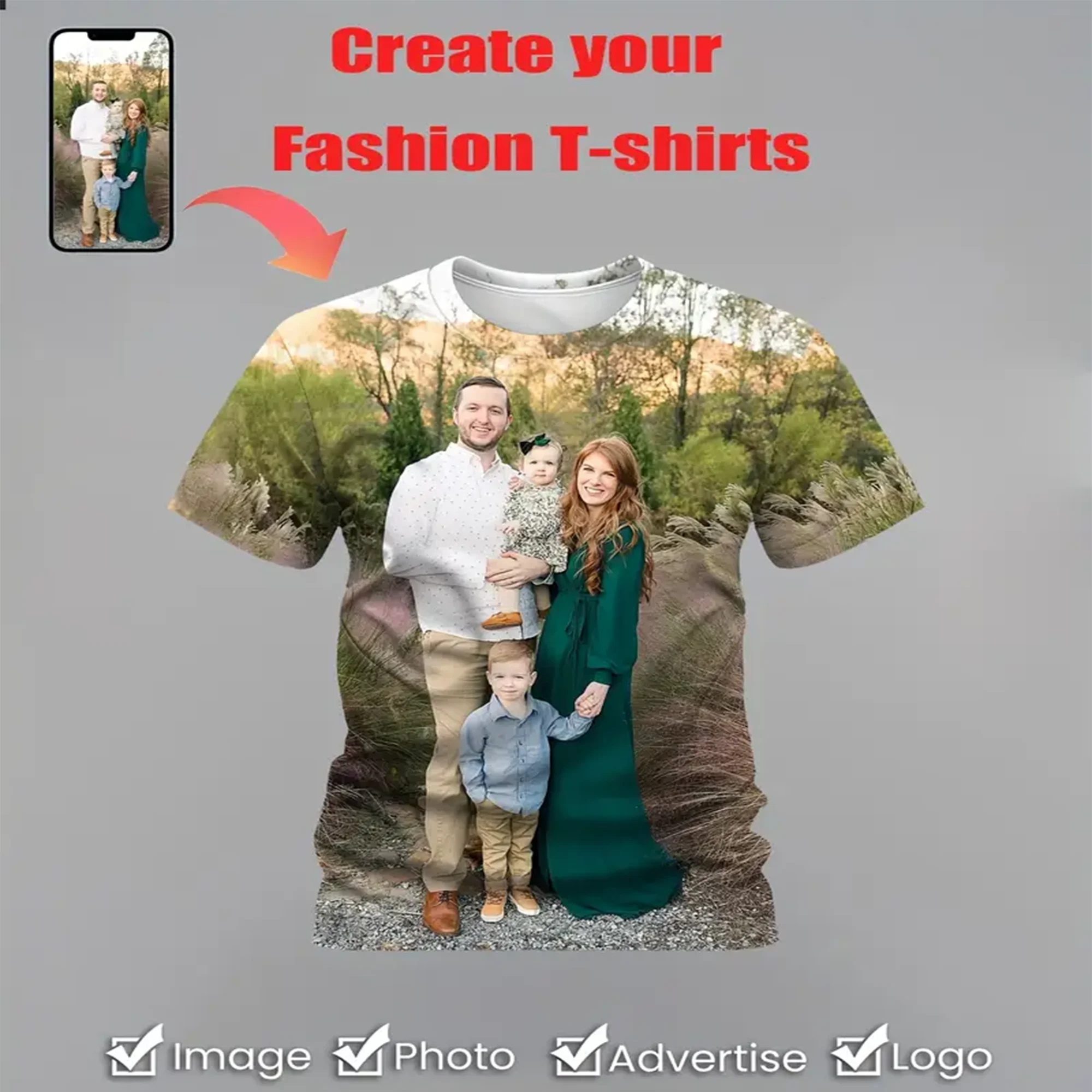 Custom Your Exclusive 3D All Over Printed T Shirt Fashion Hip Hop Short Sleeve Men's T Shirt Casual Dress High Quality Tshirt
Custom Your Exclusive 3D All Over Printed T Shirt Fashion Hip Hop Short Sleeve Men's T Shirt Casual Dress High Quality Tshirt