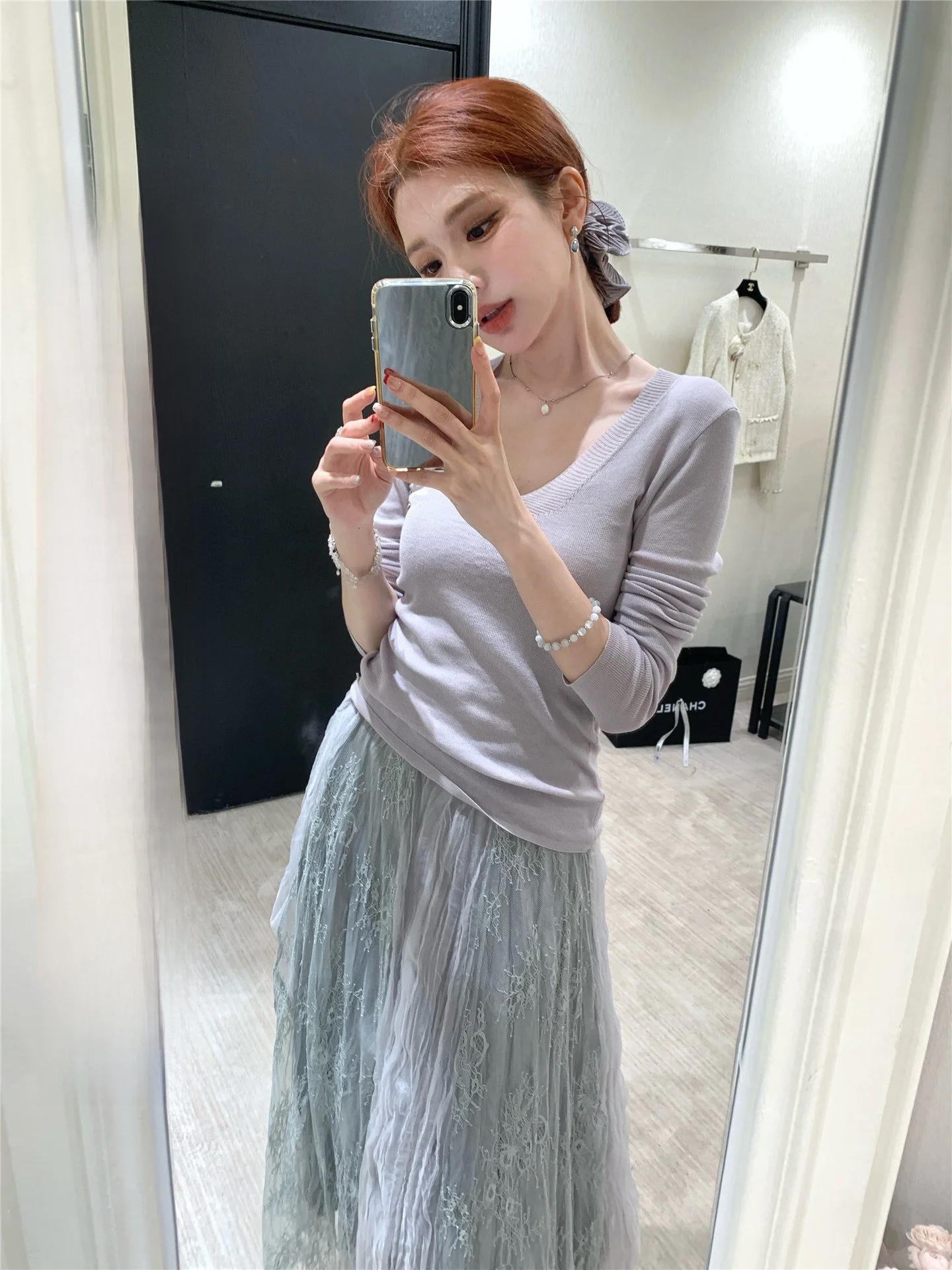 Simple Casual V-Neck Long Sleeve Knitted Shirt Cheese Style Spring Summer Fashionable Minimalist Leisure Women's Top
Simple Casual V-Neck Long Sleeve Knitted Shirt Cheese Style Spring Summer Fashionable Minimalist Leisure Women's Top