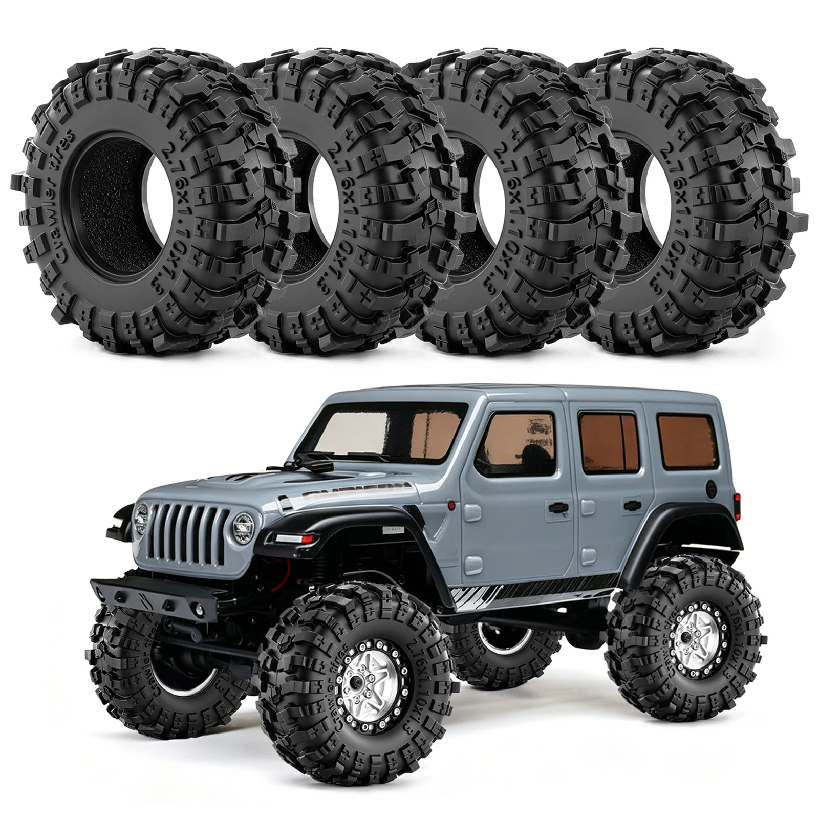 4pcs Rubber 1.3 inch Crawler Tire Tyre for 1/18 TRX4M 1/24 Axial SCX24 AX24 FCX24 FMS RC Crawler Car Upgrade Accessories
4pcs Rubber 1.3 inch Crawler Tire Tyre for 1/18 TRX4M 1/24 Axial SCX24 AX24 FCX24 FMS RC Crawler Car Upgrade Accessories