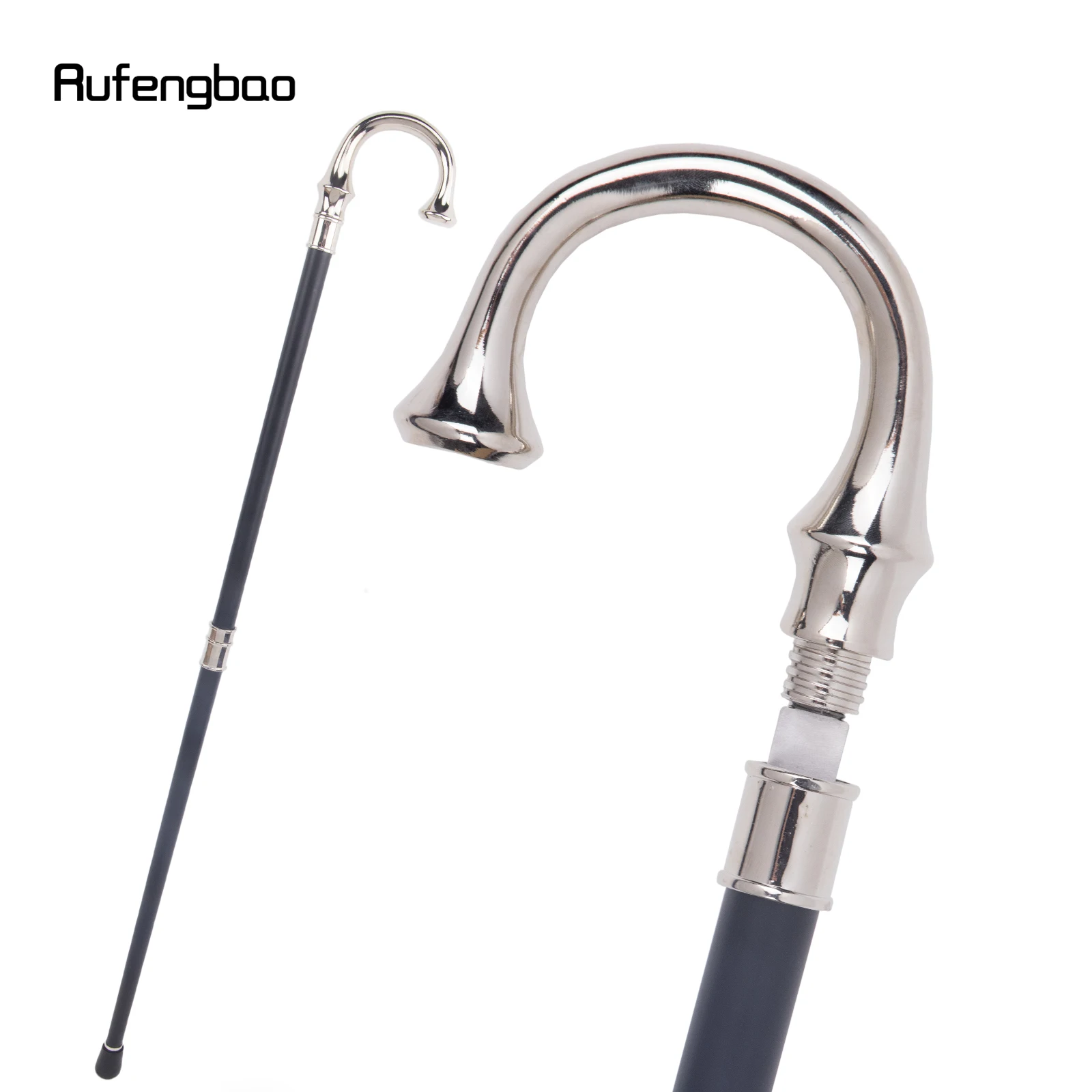 White U Hanger Walking Stick with Hidden Plate Self Defense Fashion Cane Plate Cosplay Crosier Stick 94cm
White U Hanger Walking Stick with Hidden Plate Self Defense Fashion Cane Plate Cosplay Crosier Stick 94cm