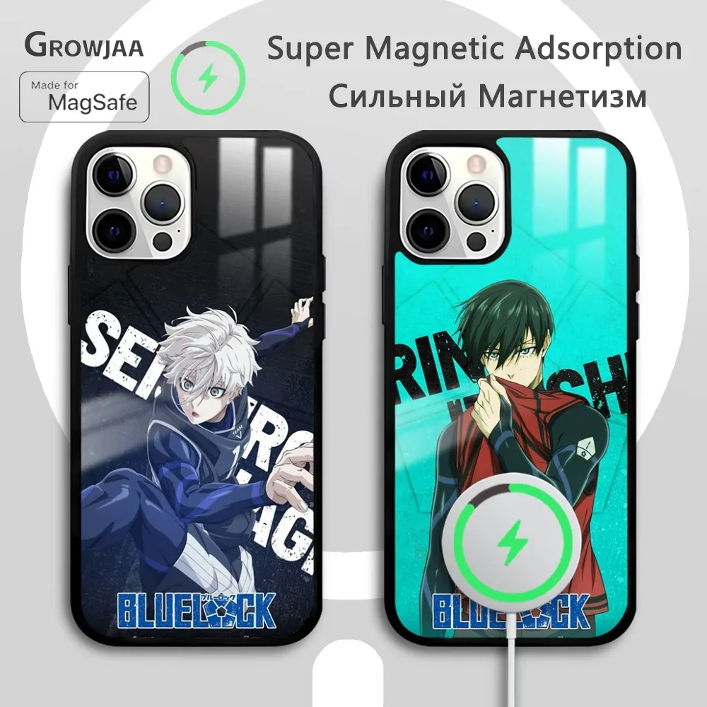 Cool B-Blue Lock Anime Phone Case For iPhone 16 15 14 13 12 11 Pro Max Plus Mini Magsafe Mirror Wireless Magnetic Funda
Cool B-Blue Lock Anime Phone Case For iPhone 16 15 14 13 12 11 Pro Max Plus Mini Magsafe Mirror Wireless Magnetic Funda