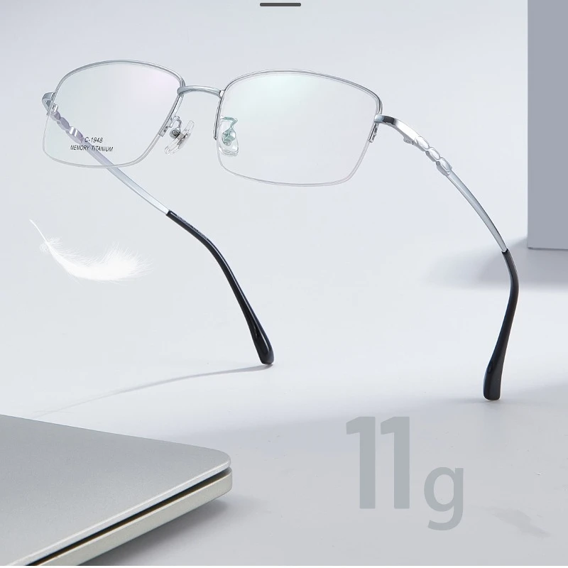 Big Business Men Ultralight Pure Titanium Glasses Frame for Myopia Reading Prescription Spectacles Half Rim Eyewear 146mm Wide
Big Business Men Ultralight Pure Titanium Glasses Frame for Myopia Reading Prescription Spectacles Half Rim Eyewear 146mm Wide