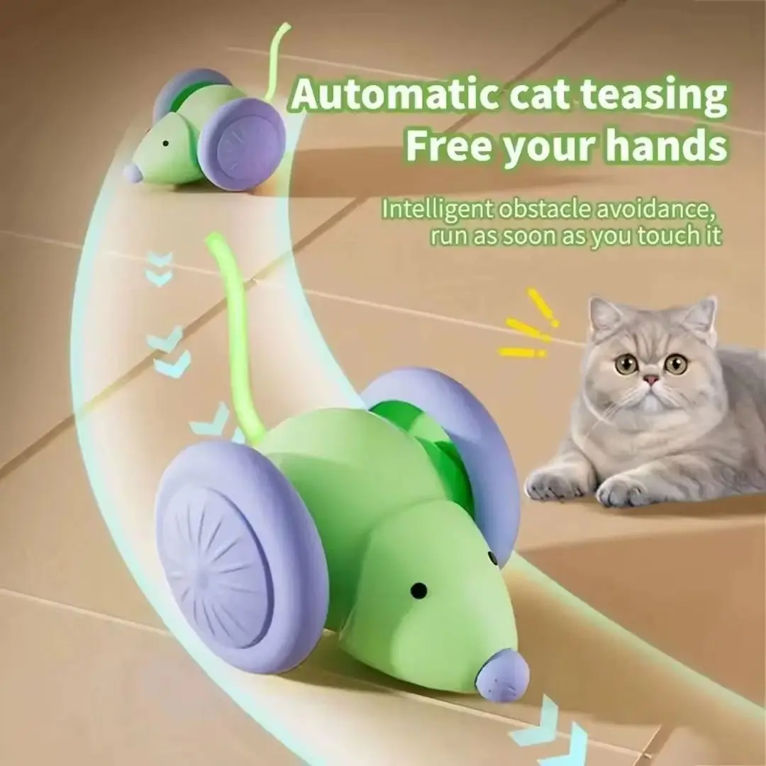 Pet toys Interactive Cat Toy Electric Mouse Car - Automatic Teaser with Intelligent Obstacle Avoidance Pet Products
Pet toys Interactive Cat Toy Electric Mouse Car - Automatic Teaser with Intelligent Obstacle Avoidance Pet Products