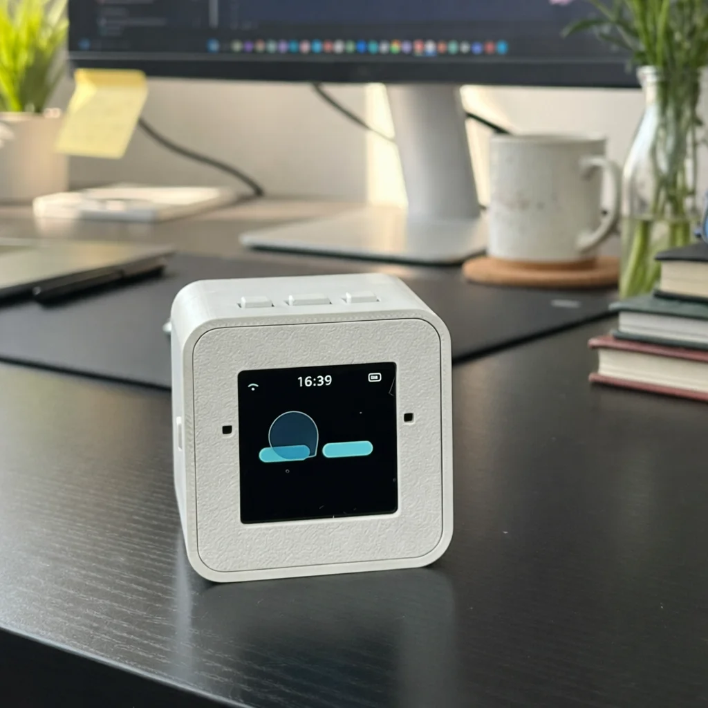 DeepSeek XiaoZhi Mini AI Robot | Smart Voice Chatbot, Emotional Interaction, Personalized AI Companion, Interactive Desktop Gift
DeepSeek XiaoZhi Mini AI Robot | Smart Voice Chatbot, Emotional Interaction, Personalized AI Companion, Interactive Desktop Gift