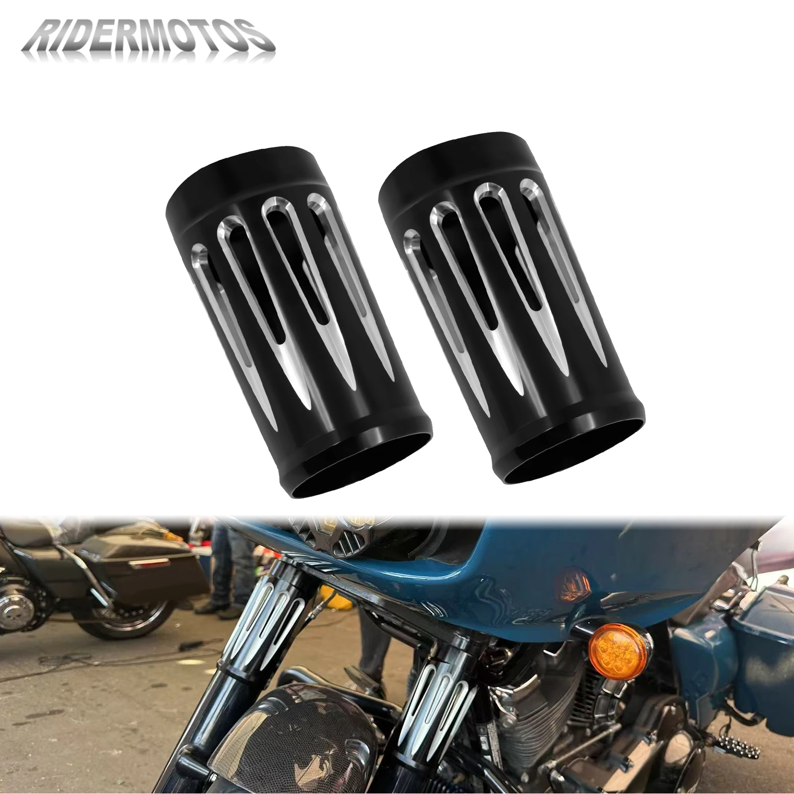 Front Fork Slider Absorber Cover For Harley Touring Road King FLHR Street Glide FLHX Special Ultra 80-24 Motorcycle Shock Cover
Front Fork Slider Absorber Cover For Harley Touring Road King FLHR Street Glide FLHX Special Ultra 80-24 Motorcycle Shock Cover