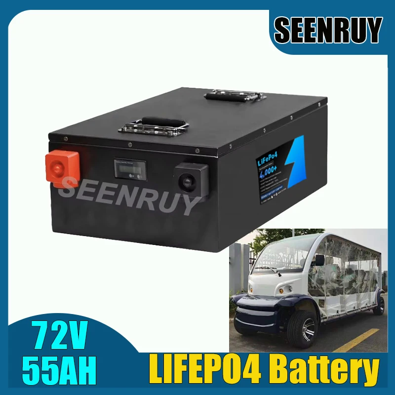 LI-IRON 72V 55AH LIFEPO4 Battery with smart BMS 50A 80A 100A 120A 150A Bluetooth for golf cart sightseeing vehicle RV Motorcycle
LI-IRON 72V 55AH LIFEPO4 Battery with smart BMS 50A 80A 100A 120A 150A Bluetooth for golf cart sightseeing vehicle RV Motorcycle