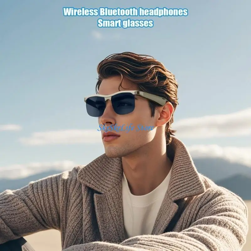 E65E INTELLIGENCE Strengthened Intelligent Glasses Immediate Two Way Language Translation Open Ear Sound Structure Thin Frame
E65E INTELLIGENCE Strengthened Intelligent Glasses Immediate Two Way Language Translation Open Ear Sound Structure Thin Frame