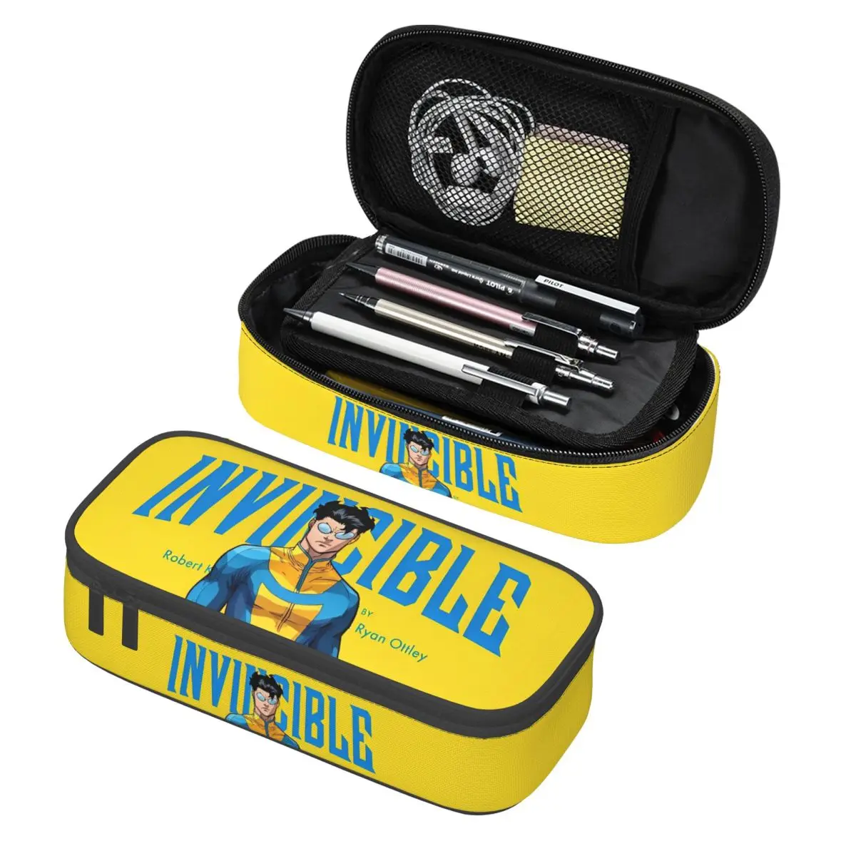 Непобедимый мультяшный супергерой, коробка для ручек, двухслойная, большой емкости для школьного пенала, подарок 
Непобедимый мультяшный супергерой, коробка для ручек, двухслойная, большой емкости для школьного пенала, подарок