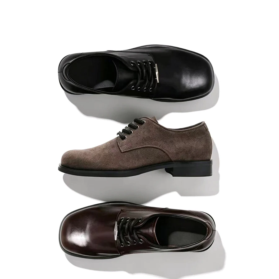 New square toe lace up leather shoes for men's casual height increasing derby daily commuting Oxford shoes
New square toe lace up leather shoes for men's casual height increasing derby daily commuting Oxford shoes