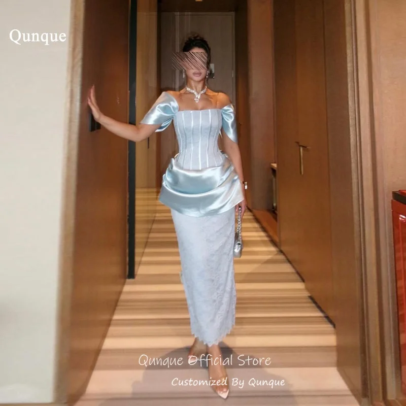 Qunque Short Sleeves Mermaid Evening Off Shoulder Dresses Prom Gowns Modern Women شارون سعيد فساتين Customized
Qunque Short Sleeves Mermaid Evening Off Shoulder Dresses Prom Gowns Modern Women شارون سعيد فساتين Customized