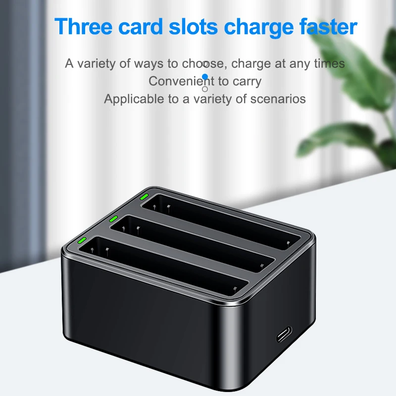 HQIX for Insta360 X4 Panorama Action Camera USB Three Charger Battery
HQIX for Insta360 X4 Panorama Action Camera USB Three Charger Battery