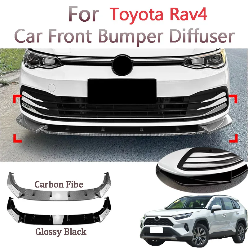 5Pcs Car Front Bumper Splitter Lip Body Kit Lips Diffuser Lip Guard Anti-Collision Cover For Toyota Rav4 2020-2021
5Pcs Car Front Bumper Splitter Lip Body Kit Lips Diffuser Lip Guard Anti-Collision Cover For Toyota Rav4 2020-2021