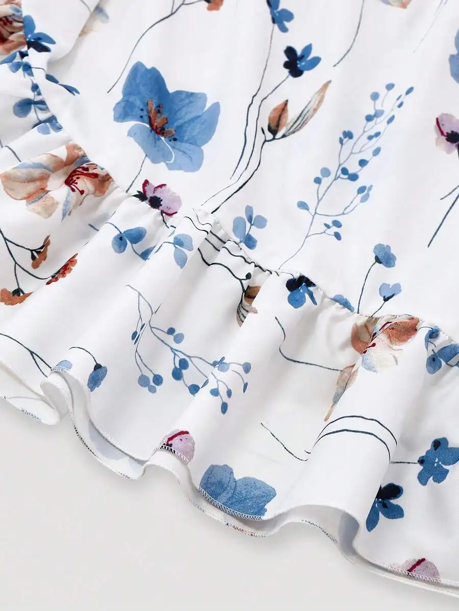 Sleeveless Floral Print Flared Hem Casual Dress For Women Summer Vacation Elegant Sundress
Sleeveless Floral Print Flared Hem Casual Dress For Women Summer Vacation Elegant Sundress