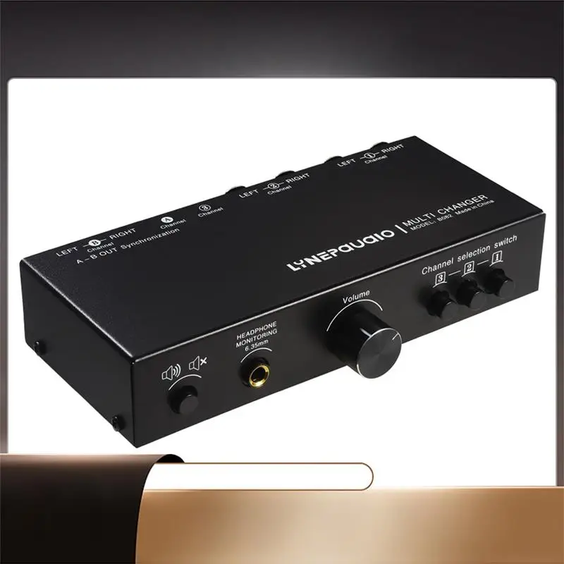 LYNEPAUAIO Front Active Speaker Volume Controller 3 In 3 Out Fully Balanced Audio Signal Selector Switcher XLR Switcher Passive-
LYNEPAUAIO Front Active Speaker Volume Controller 3 In 3 Out Fully Balanced Audio Signal Selector Switcher XLR Switcher Passive-
