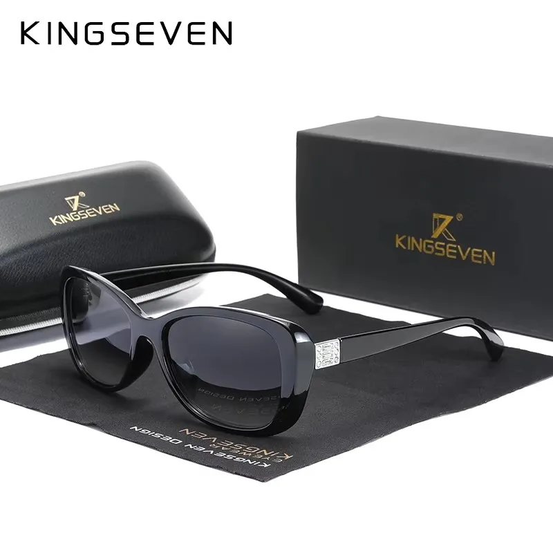 KINGSEVEN трендовые поляризационные женские солнцезащитные очки, дизайн для женщин, элегантные Lunette De Soleil Femme, защита UVA и B, праздник
KINGSEVEN трендовые поляризационные женские солнцезащитные очки, дизайн для женщин, элегантные Lunette De Soleil Femme, защита UVA и B, праздник