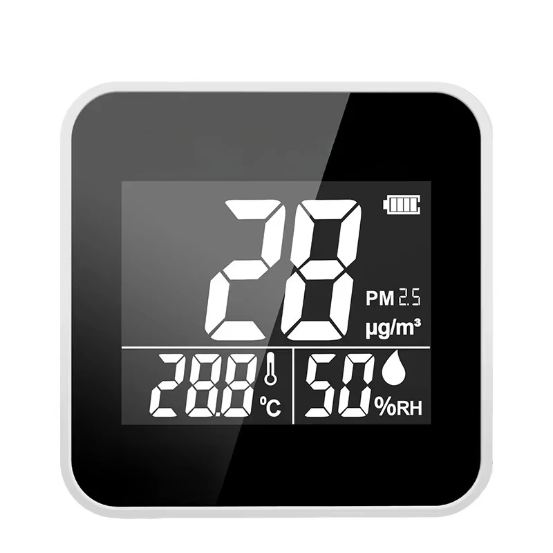 Mini portable, indoor air quality monitor for air quality testing.
Mini portable, indoor air quality monitor for air quality testing.