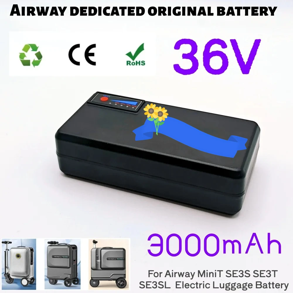 Электрический багаж 36 В Airway SE3S, аккумулятор 3 Ач, 3000 мАч, может бортовая литиевая батарея BEKE \ Airwheel miniT SE3T
Электрический багаж 36 В Airway SE3S, аккумулятор 3 Ач, 3000 мАч, может бортовая литиевая батарея BEKE \ Airwheel miniT SE3T