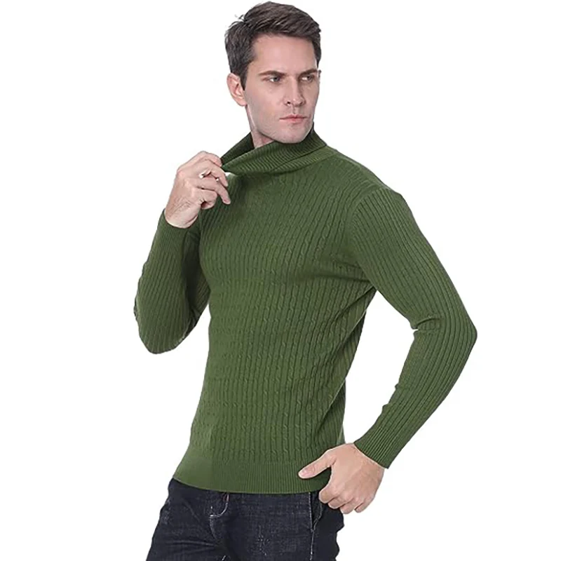 Men's Autumn and Winter High Neck Bottom Shirt Slim Fit Knit Sweater Trend Men Clothing
Men's Autumn and Winter High Neck Bottom Shirt Slim Fit Knit Sweater Trend Men Clothing
