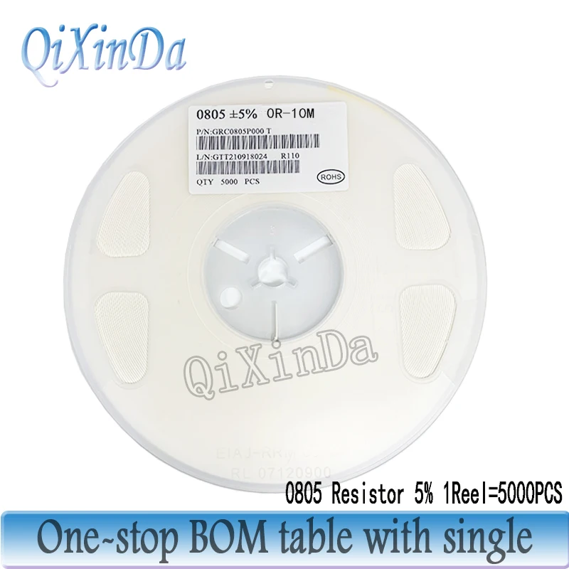 5000 шт./лот 0805 резистор SMD 5% 0R-10M 0,1R 0,15R 0,47R 1R 3,3R 10R 24R 75R 1K 10K 43K 82K 100K 360K 470K 820K 1M 4,7M 6,2M
5000 шт./лот 0805 резистор SMD 5% 0R-10M 0,1R 0,15R 0,47R 1R 3,3R 10R 24R 75R 1K 10K 43K 82K 100K 360K 470K 820K 1M 4,7M 6,2M