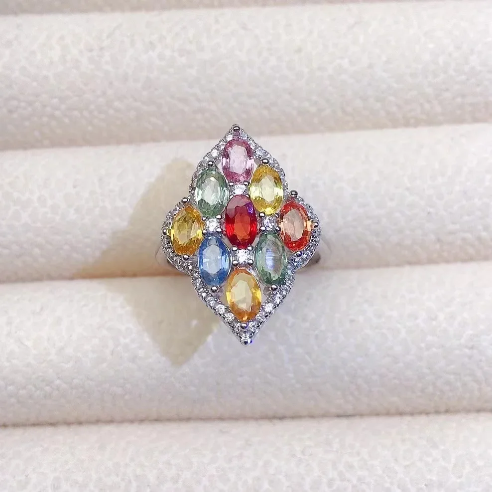 Роскошное многоцветное кольцо с сапфиром для вечеринки 3 мм * 5 мм, кольцо из 100% натурального сапфира, серебро 925 пробы, многоцветные ювелирные изделия с сапфиром
Роскошное многоцветное кольцо с сапфиром для вечеринки 3 мм * 5 мм, кольцо из 100% натурального сапфира, серебро 925 пробы, многоцветные ювелирные изделия с сапфиром